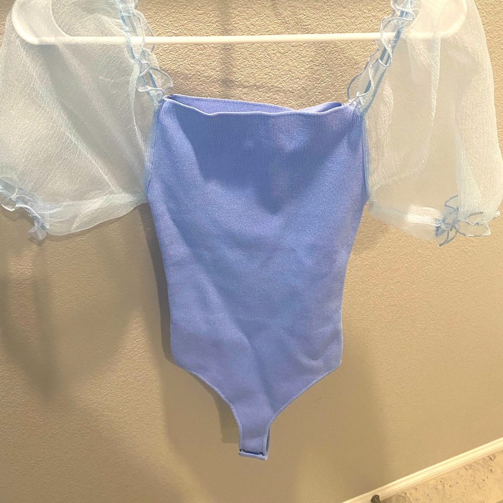 Franco bodysuit, baby blue, never worn.